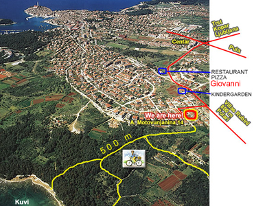 Rovinj sky map