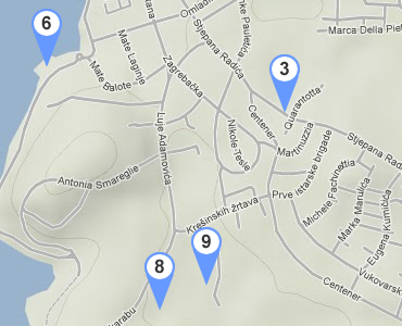 Rovinj town map
