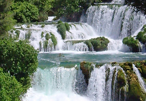 Krka river waterfalls park