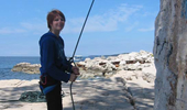 climbing rovinj near the sea