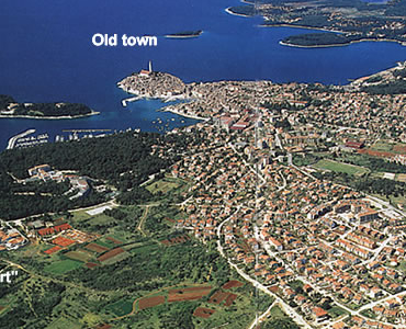 Rovinj sky map